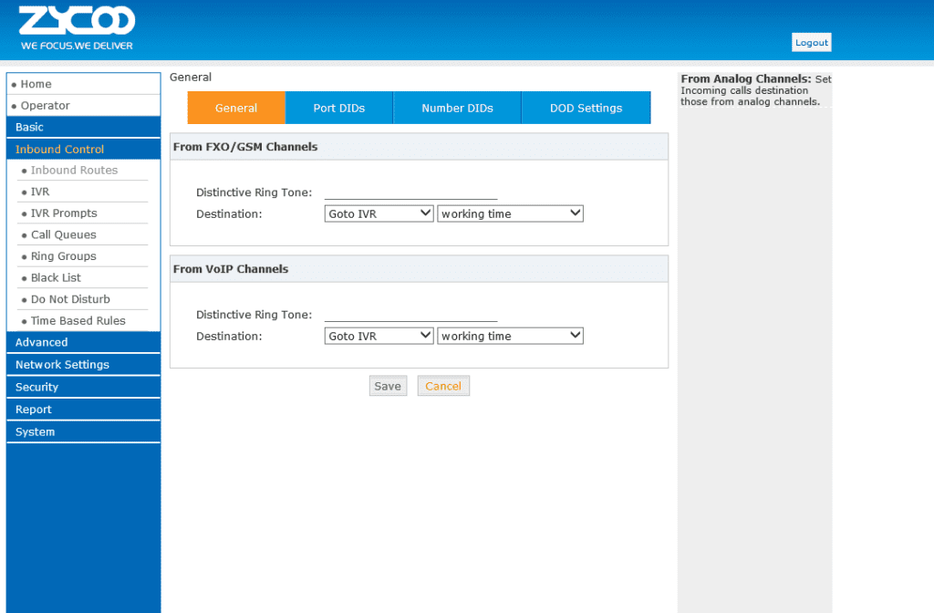 تنظیم تماسهای ورودر در زایکو inbund
توسط کارشناسان ویپ امداد شبکه