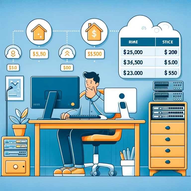 یک تصویر ساده کارشناس شبکه در حال دورکاری تصویر کاریکاتوری