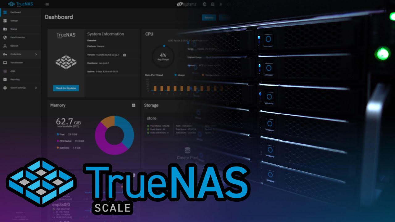 اشتراک فایل Truenas