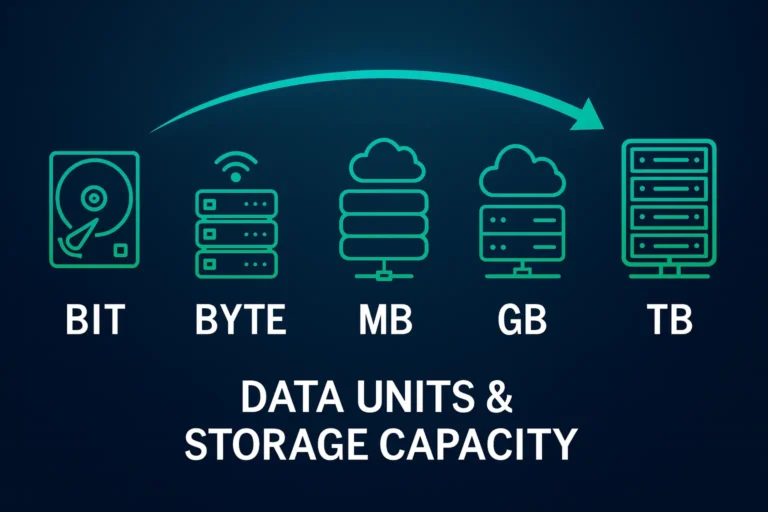 واحد داده (Data Unit) چیست؟ | تبدیل و محاسبه ظرفیت حافظه – امداد شبکه